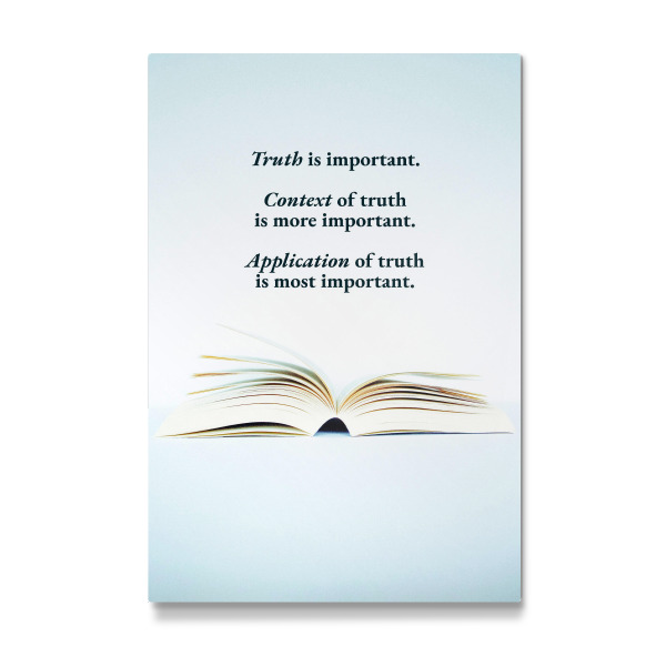 Galerie-Print "Wahrheit ist wichtig" 30x20 cm artboxONE