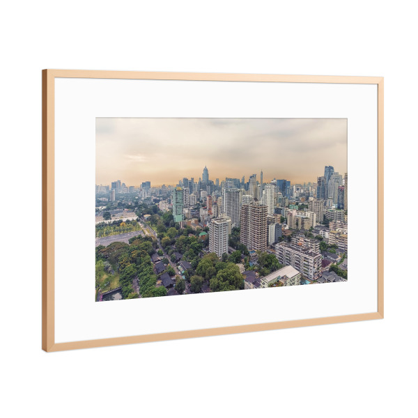 Poster mit Rahmen Kupfer "Gebäude in Bangkok" artboxONE - Städte,Reise,Architektur,Reise / Asien,Reise / Länder