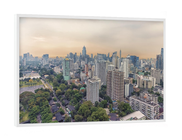Poster mit weißem Rahmen "Gebäude in Bangkok" artboxONE - Städte,Reise,Architektur,Reise / Asien,Reise / Länder
