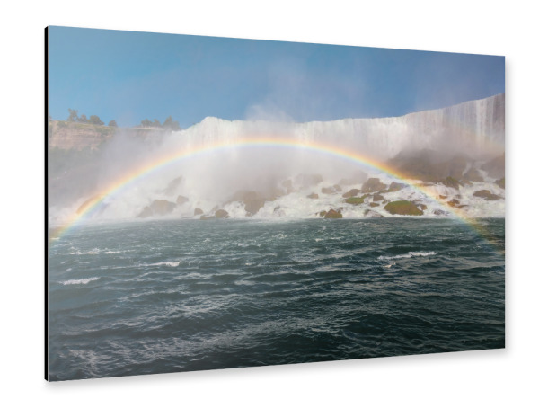 Alu-Dibond "Niagarafälle und ein Regenbogen" 30x20 cm artboxONE