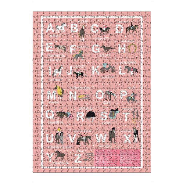 Puzzle Ravensburger "Pferde ABC für Mädchen" artboxONE - Typografie,Für Kinder,Tiere