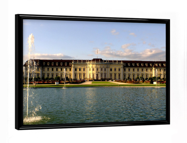 Poster mit schwarzem Rahmen "Das Ludwigsburger Schloss" artboxONE - Reise,Architektur,Reise / Länder