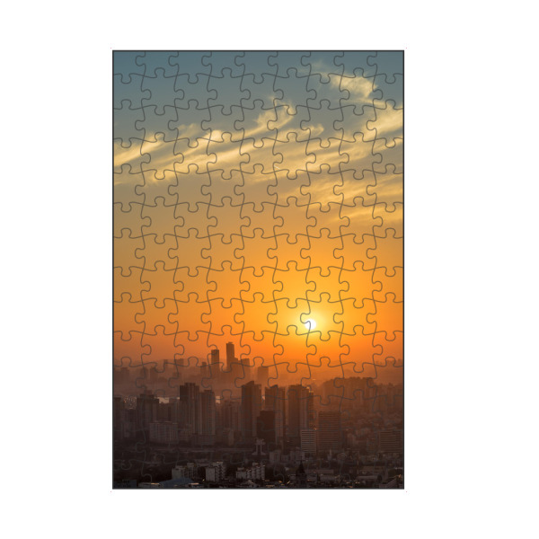 artboxONE Puzzle "Sonnenuntergang in Seoul" artboxONE - Städte,Architektur,Reise / Asien