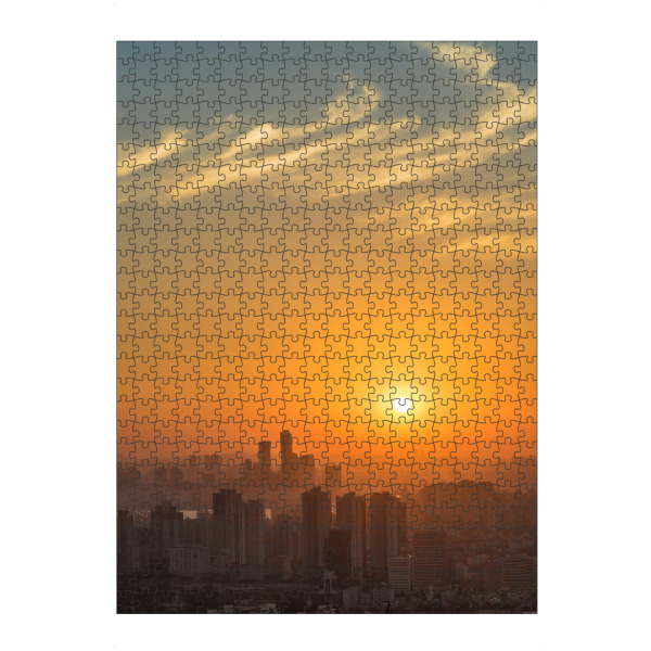 Puzzle Ravensburger "Sonnenuntergang in Seoul" artboxONE - Städte,Architektur,Reise / Asien