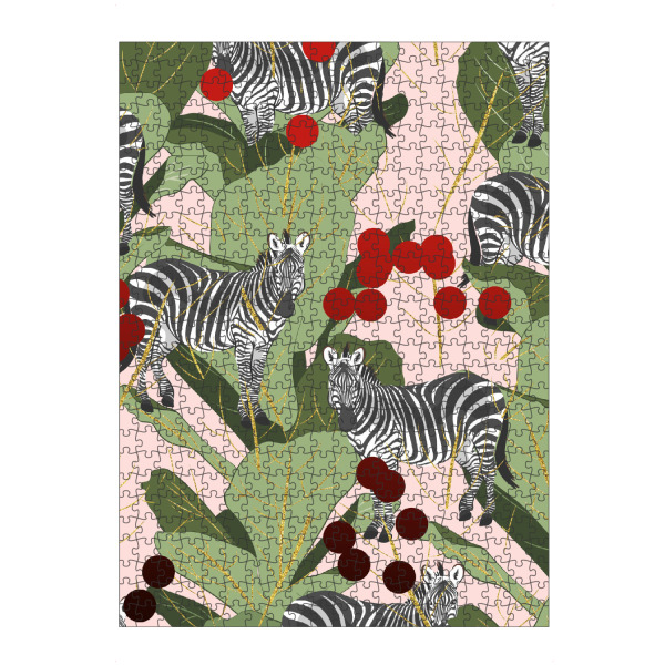 Puzzle Ravensburger "Zebra Harem" artboxONE - Tiere