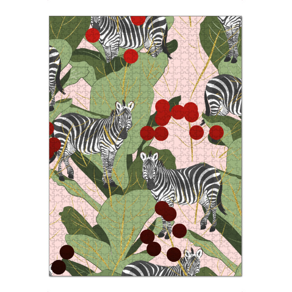 Puzzle Ravensburger "Zebra Harem" artboxONE - Tiere