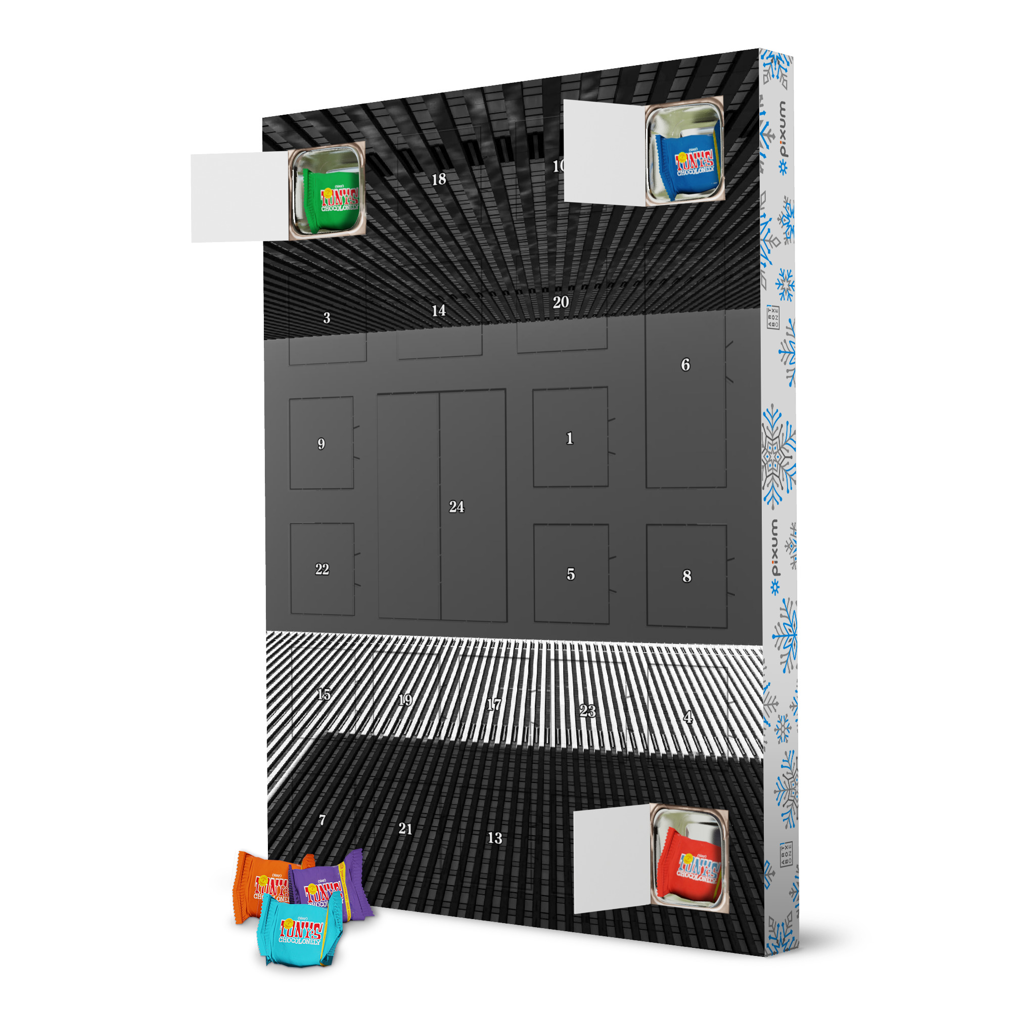 Adventskalender mit Tony's Chocolonely Manhattan Minimalismus artboxONE Adventskalender Städte