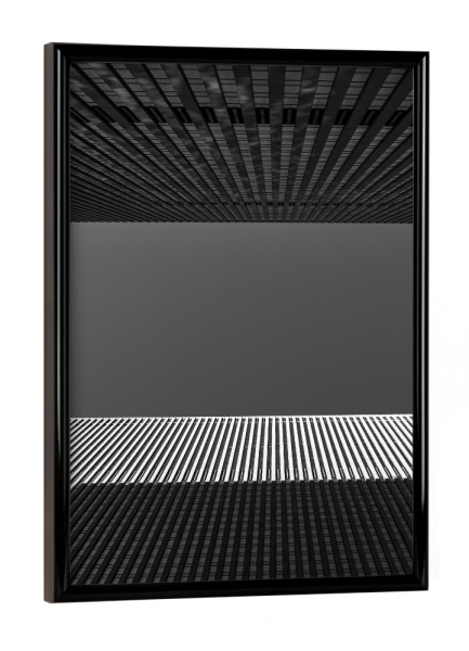 Poster mit schwarzem Rahmen "Manhattan Minimalismus" artboxONE - Städte,Städte / New York,Architektur
