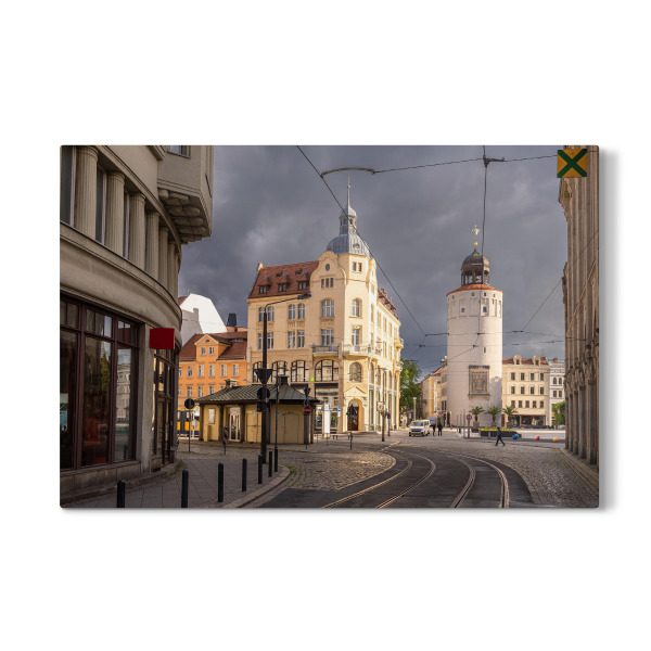 Galerie-Print "Stadt, Straße, Häuser" 30x20 cm artboxONE