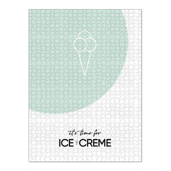 Puzzle Ravensburger "It's time for ice cream" artboxONE - Abstrakt - Ice,Icecream,Vanilla,Eis,Eiscreme,Schokolade,Chocolate - Bild ice
