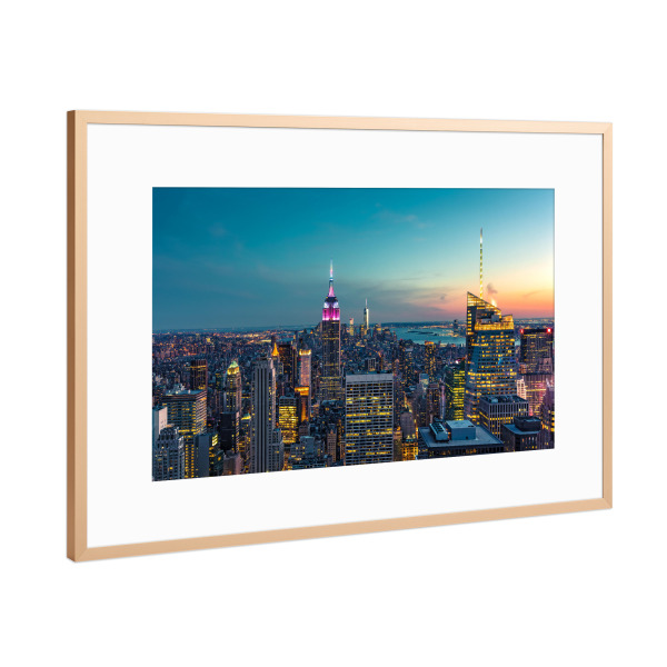 Poster mit Rahmen Kupfer "Midtown Manhattan, New York City" artboxONE - Städte / New York,Reise,Architektur