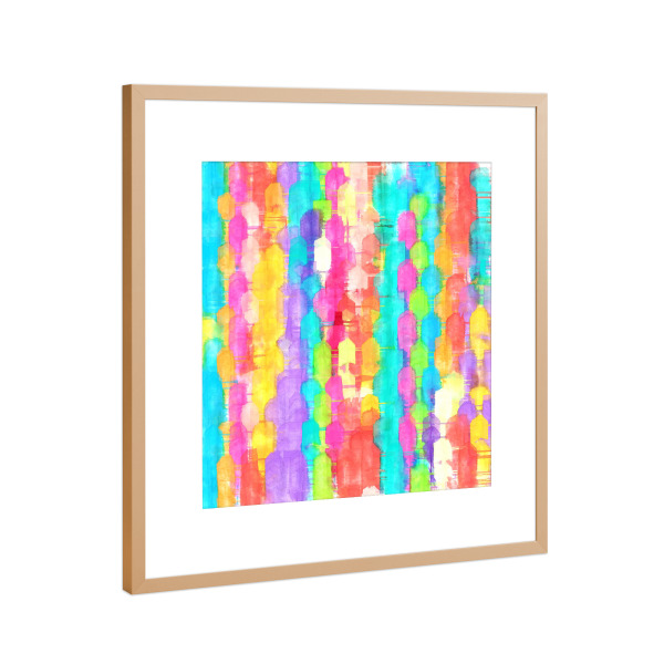 Poster mit Rahmen Kupfer "Unzerstörbar" artboxONE - Abstrakt