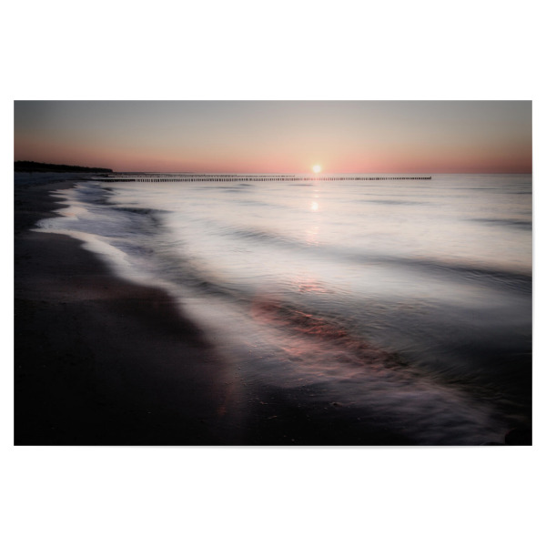 Poster "Sanfte Wellen" artboxONE - Natur,Reise,Reise / Strand und Meer