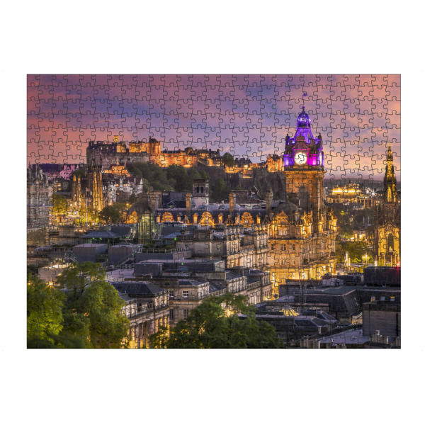 Puzzle Ravensburger "Sonnenuntergang in Edinburgh" artboxONE - Städte,Architektur