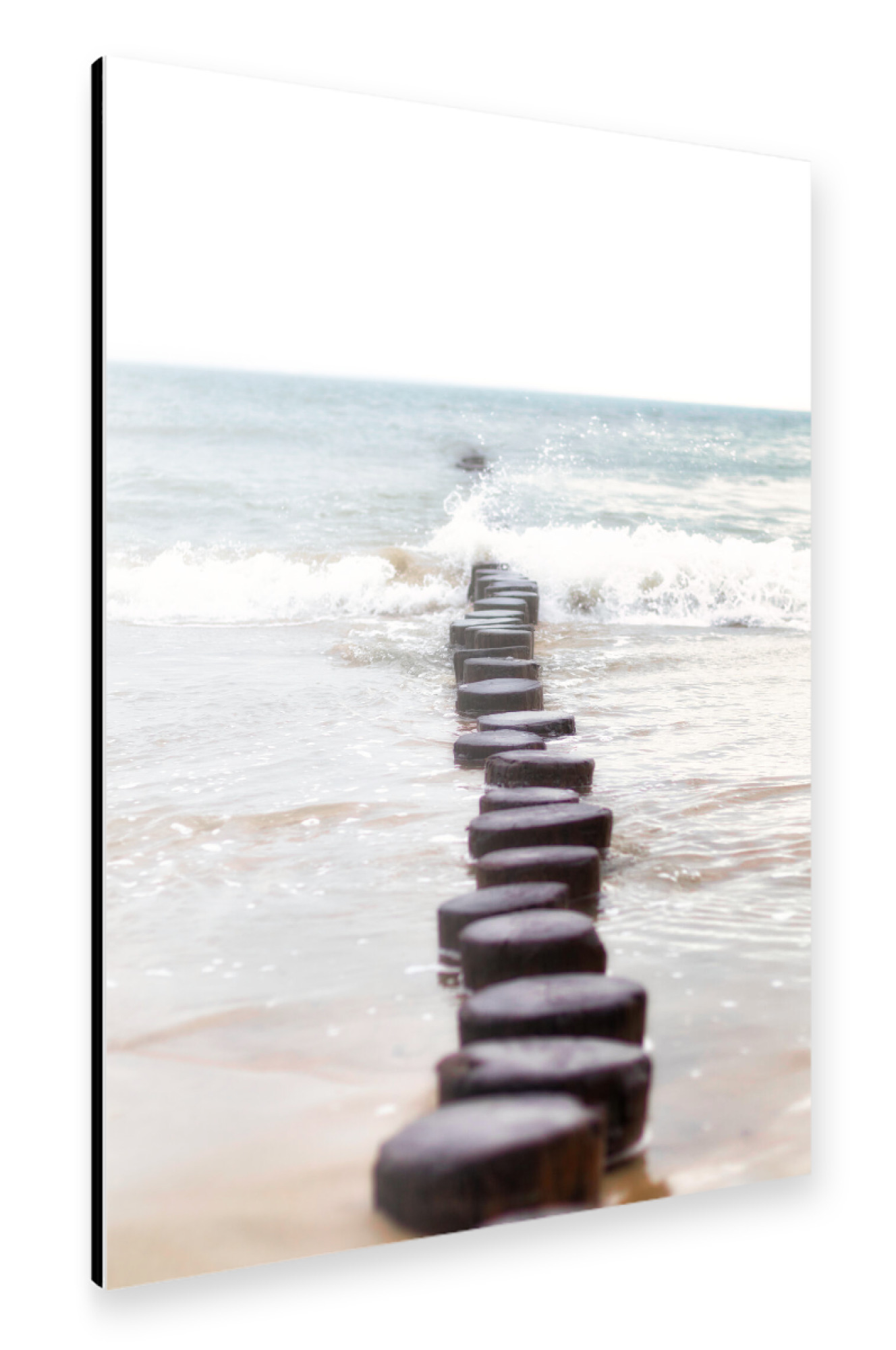 Alu-Dibond "Steps into the sea" 75x50 cm artboxONE