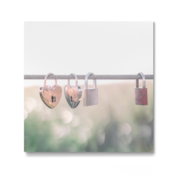 Galerie-Print "Love Locks" 30x30 cm artboxONE