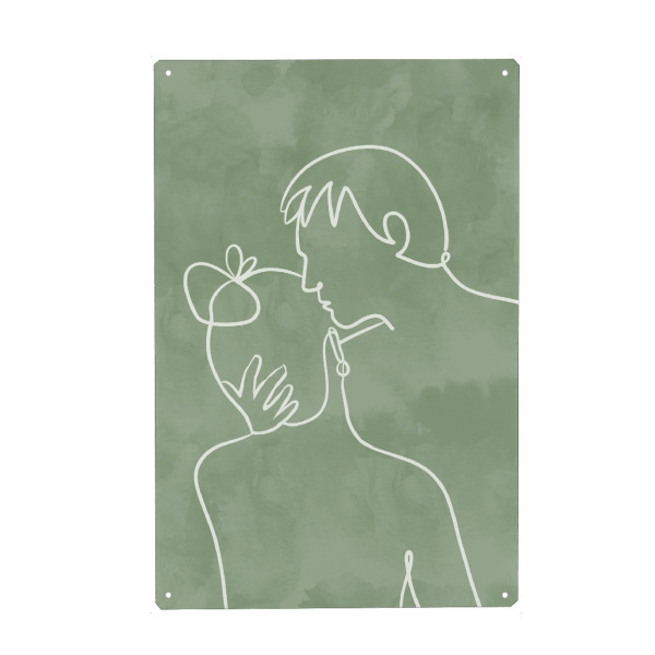 Metall Poster "Intimität" artboxONE - Menschen