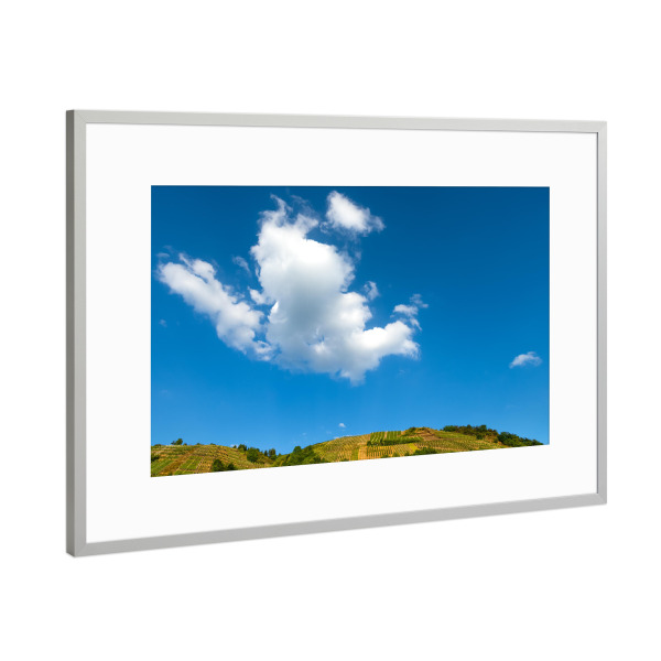 Poster mit Rahmen Silber "Weinberge im Ahrtal" artboxONE - Natur,Reise