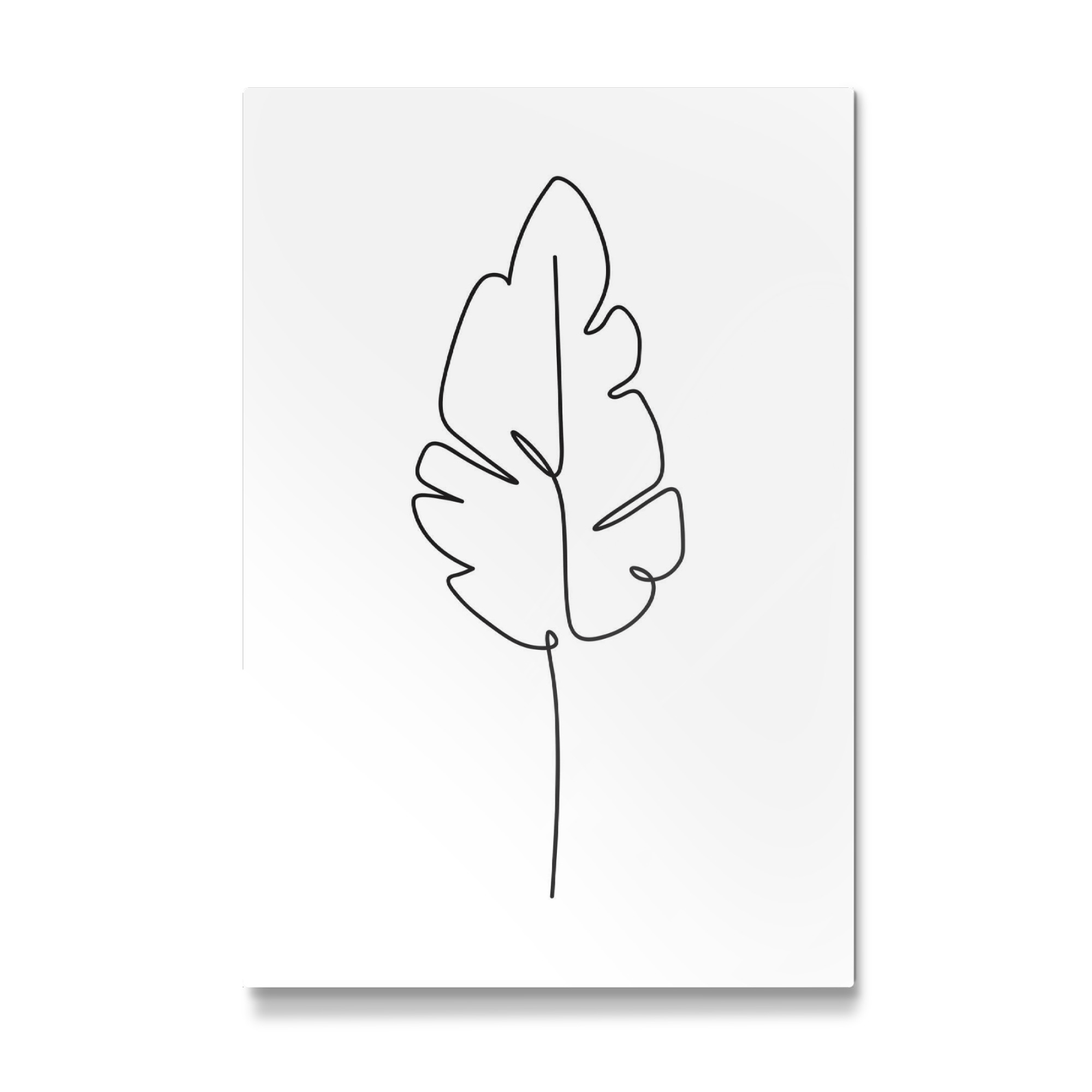 Galerie-Print "Einzeiliges tropisches Blattdesign" 30x20 cm artboxONE