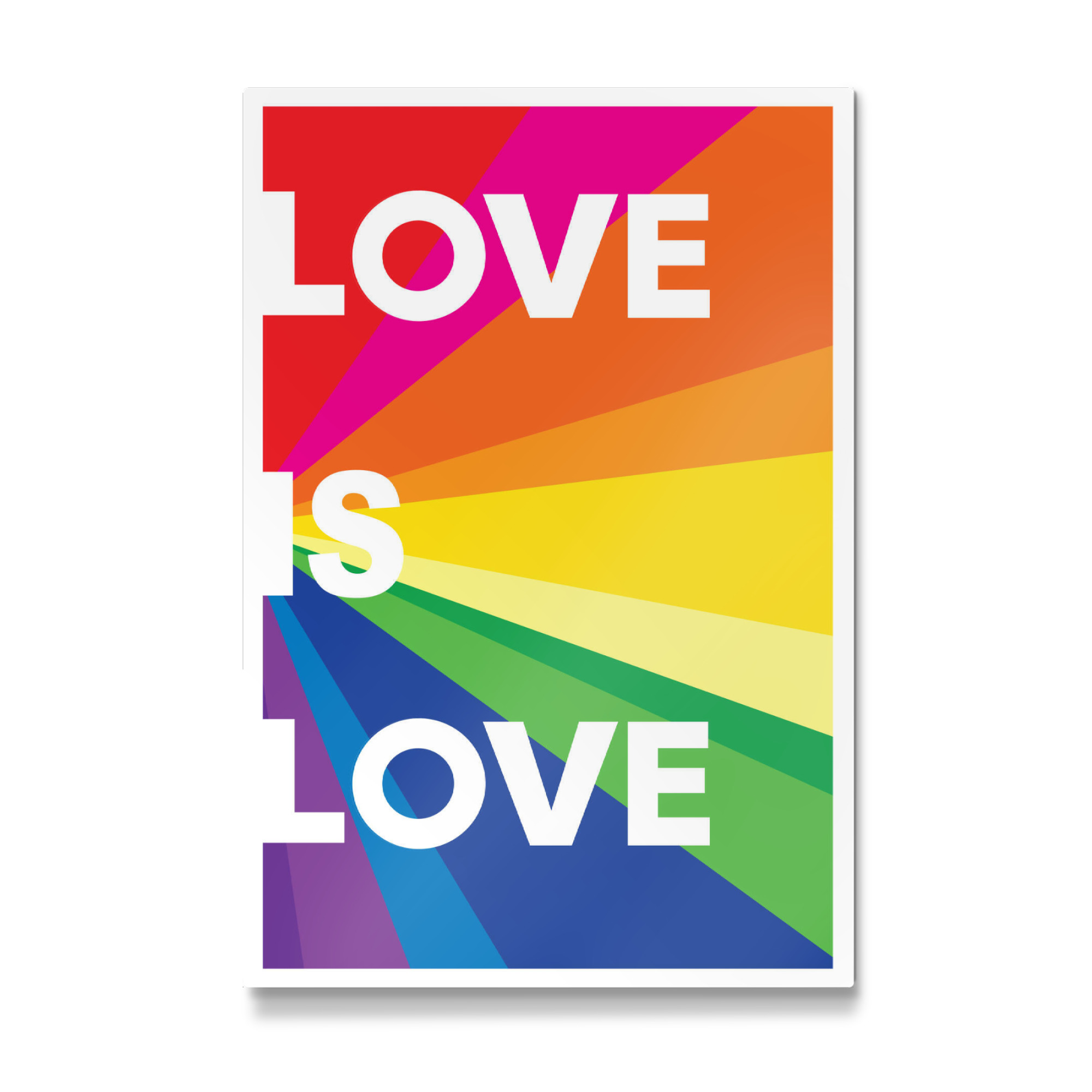 Galerie-Print "Love is Love bunt" 75x50 cm artboxONE