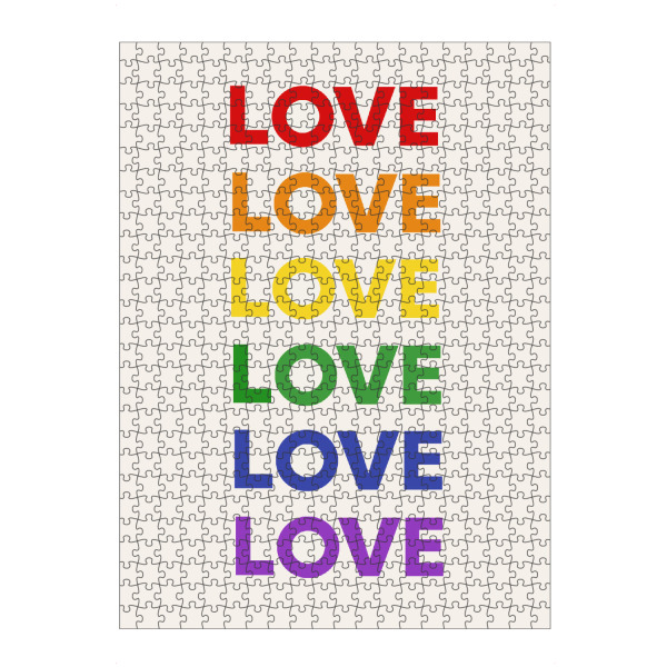 artboxONE Puzzle "Love - Pride" artboxONE - Typografie,Abstrakt,Liebe