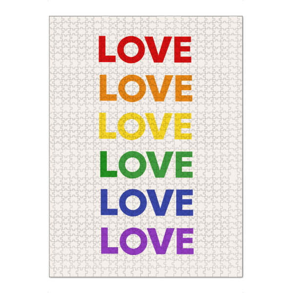 Puzzle Ravensburger "Love - Pride" artboxONE - Typografie,Abstrakt,Liebe