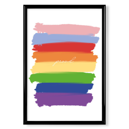Proud - bunte Typografie