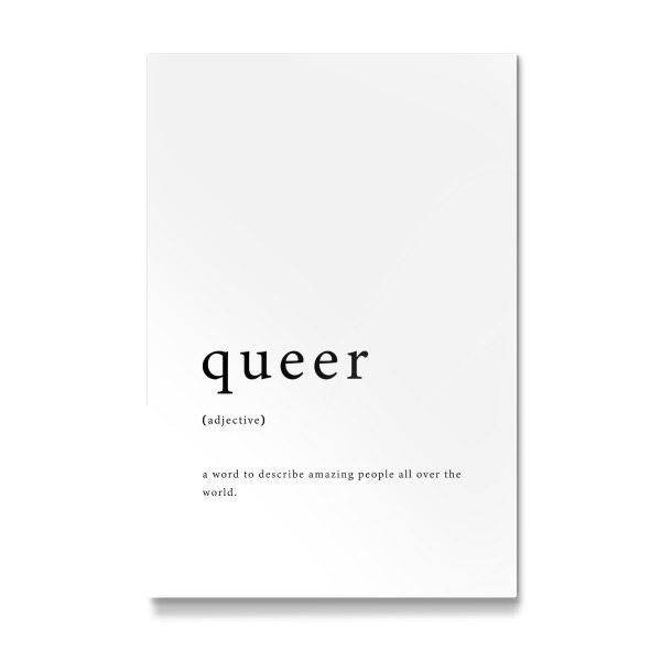 Galerie-Print "Queer Definition SW" 30x20 cm artboxONE