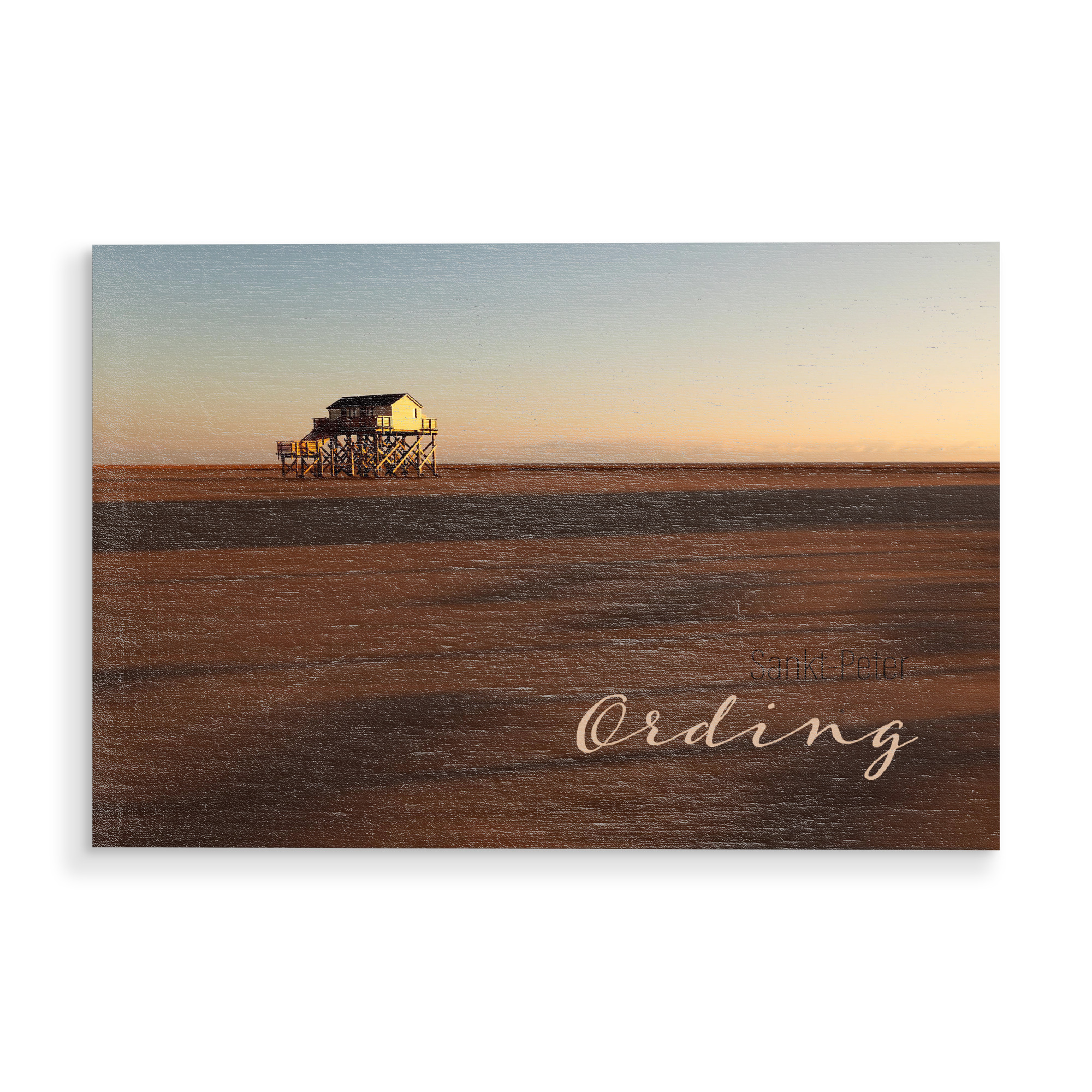 Holzbild "Sankt-Peter-Ording Böhler Strand" artboxONE - Reise,Architektur,Reise / Strand und Meer