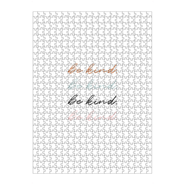artboxONE Puzzle "Be kind - bunt" artboxONE - Typografie,Für Kinder