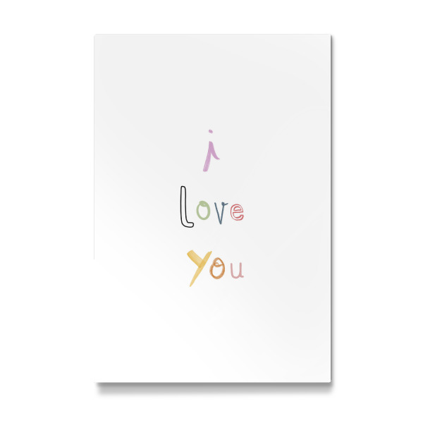 Galerie-Print "I love you - bunt" 30x20 cm artboxONE