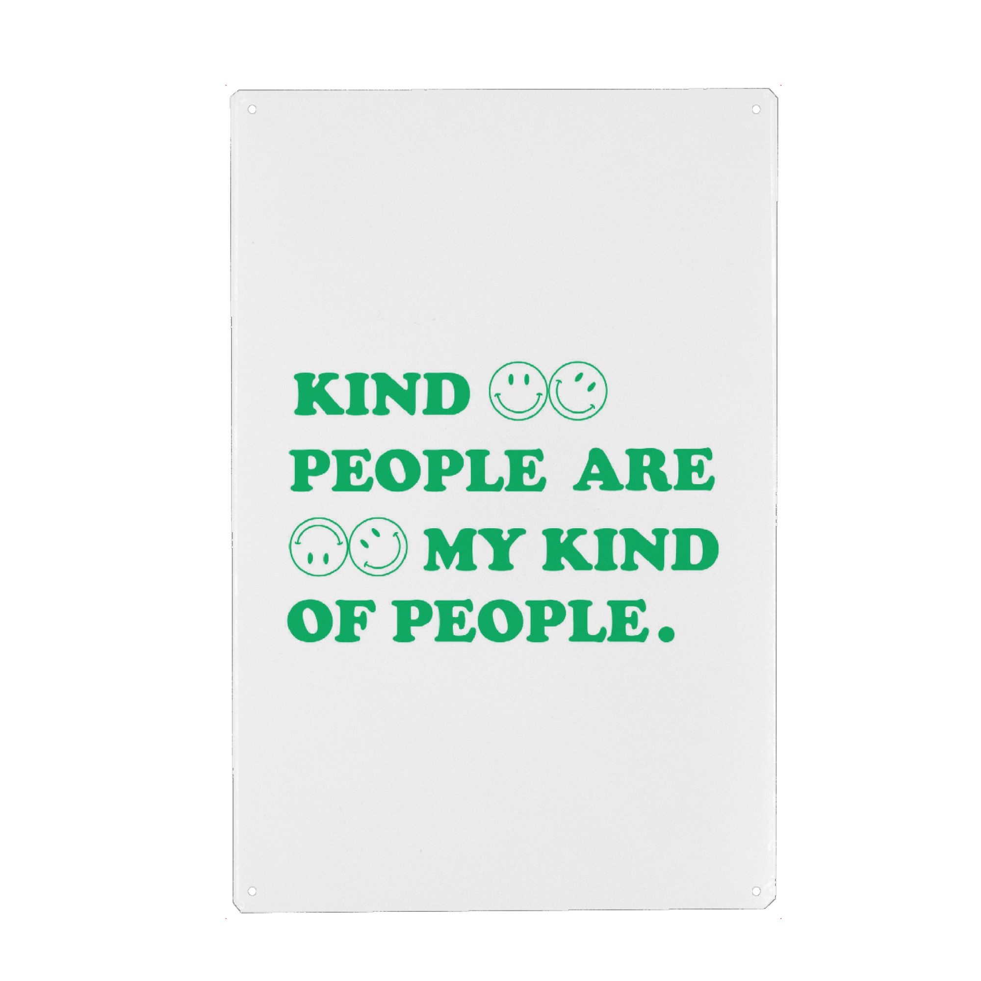 Metall Poster "Kind people are my kind of people" artboxONE - Typografie,Menschen