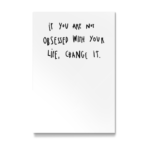 Galerie-Print "Obsessed with your life" 30x20 cm artboxONE
