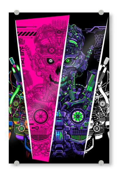 Acrylglasbild "Roboter-Multiversum" artboxONE - Comic