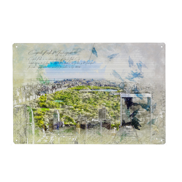 Holzbild "Central Park, New York" artboxONE - Städte / New York,Architektur,Reise / Länder
