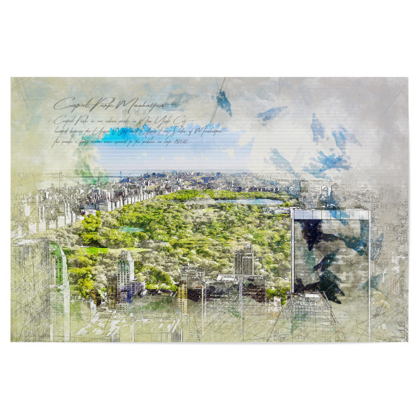 Poster "Central Park, New York" artboxONE - Städte / New York,Architektur,Reise / Länder