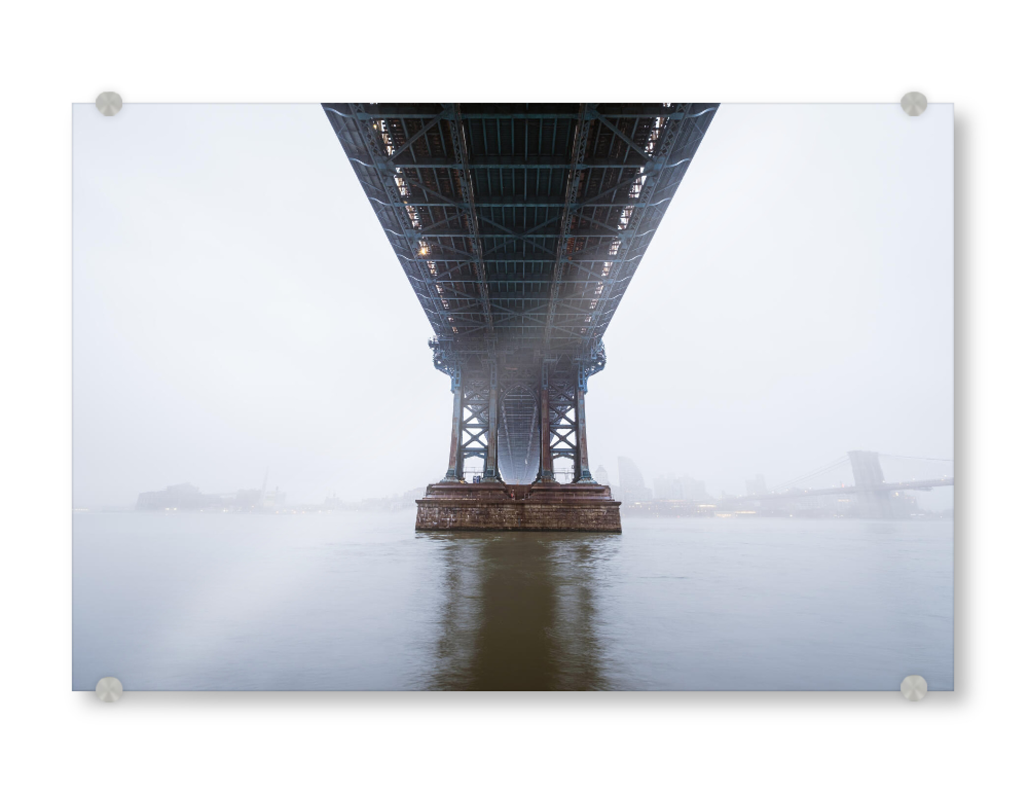 Acrylglasbild "Manhattan Bridge Zentriert" artboxONE - Städte / New York,Architektur
