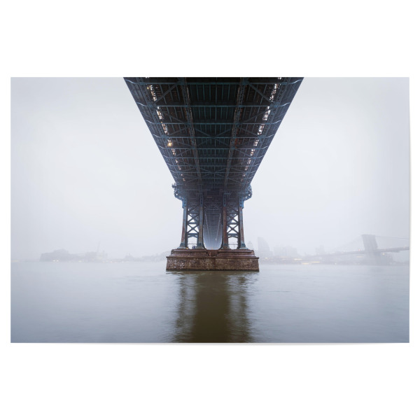 Poster 30x20 cm "Manhattan Bridge Zentriert" artboxONE - Städte / New York,Architektur