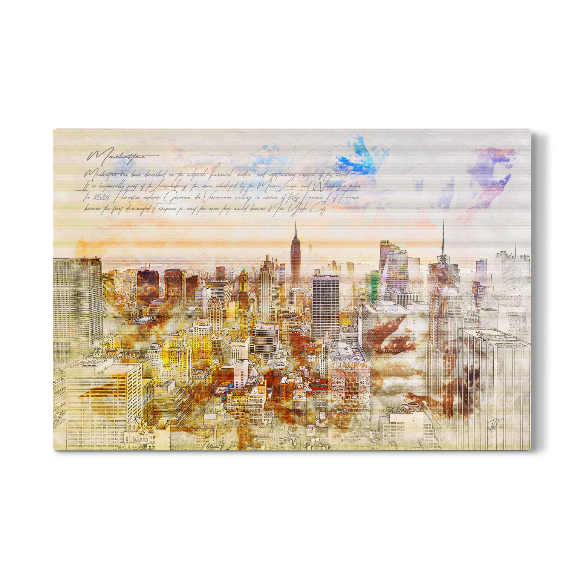 Galerie-Print "Manhattan Empire State Building" 75x50 cm artboxONE