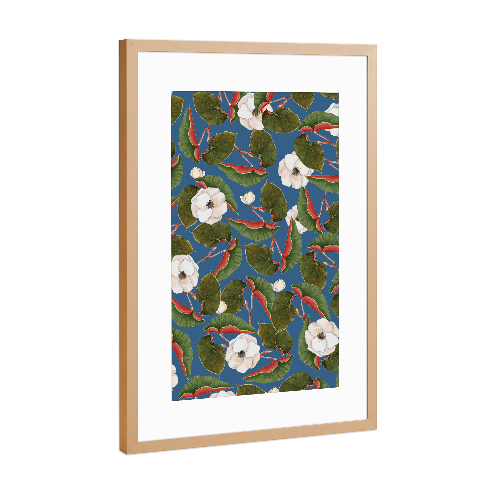 Poster mit Rahmen Kupfer "Saundarya" artboxONE - Natur,Floral