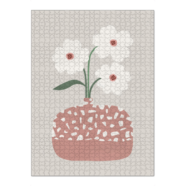 Puzzle Ravensburger "Terrazzo & Blumen" artboxONE - Natur,Floral,Abstrakt,Geometrie,Arcadia