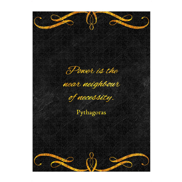 Puzzle Ravensburger "Macht und Notwendigkeit" artboxONE - Typografie