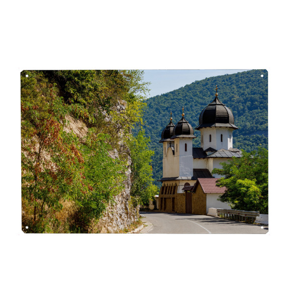Holzbild "Mraconia Kloster an der Donau" artboxONE - Natur,Reise,Architektur