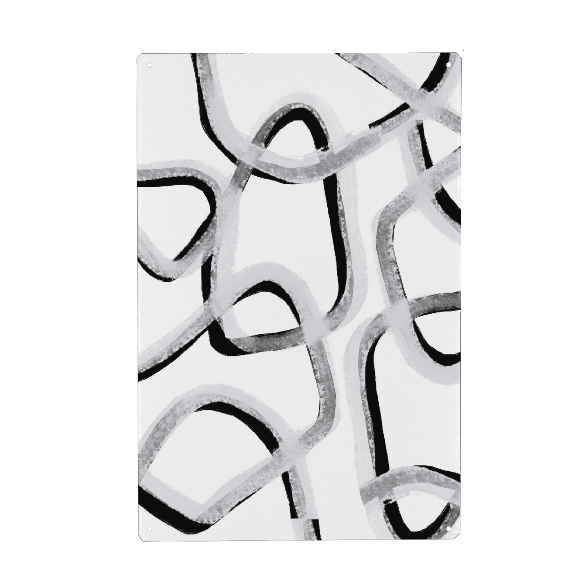 Metall Poster "Make you stay" artboxONE - Abstrakt - Minimalismus,Minimalistische kunst,Organische formen,Abstrakt - Blechschild