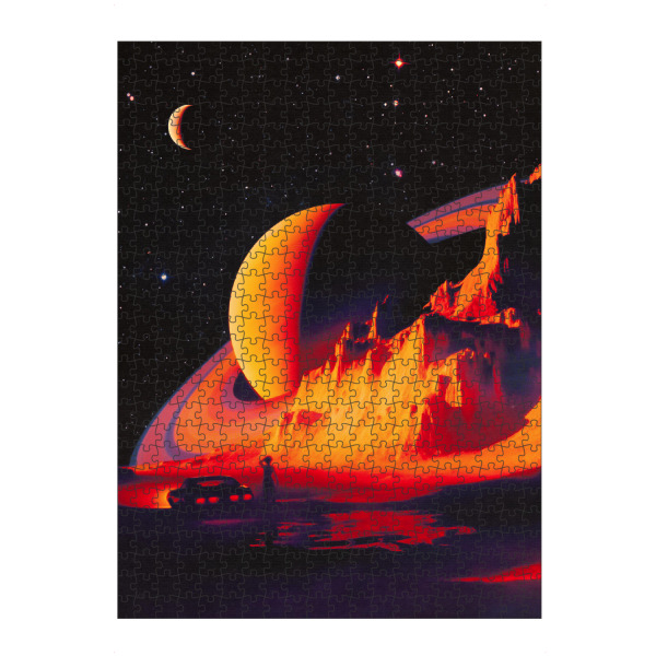 Puzzle Ravensburger "Wie bin ich hier gelandet" artboxONE - Reise,Automobile,Fiktion,Galaxy