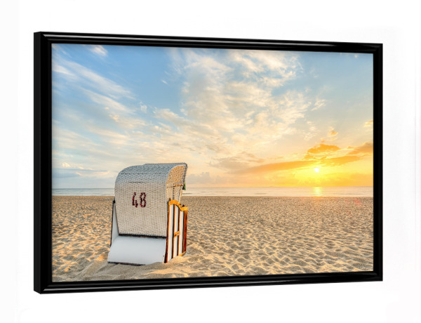 Poster mit schwarzem Rahmen "Ein Platz am Meer" artboxONE - Natur,Reise,Reise / Strand und Meer