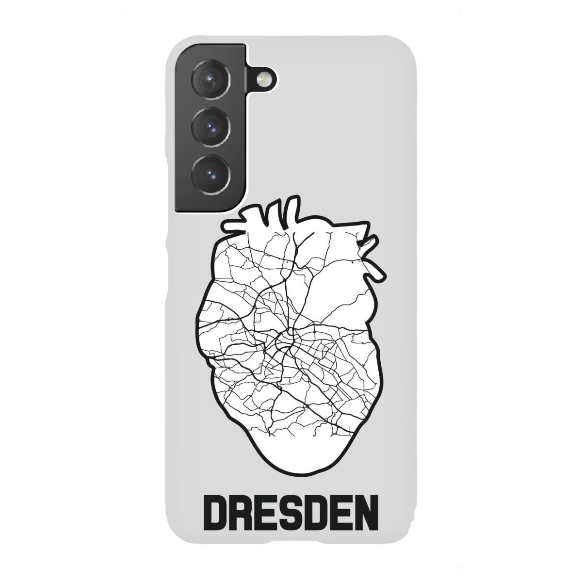 Samsung Galaxy "Dresden Herzkarte - weiß" Premium-Case Handyhülle artboxONE