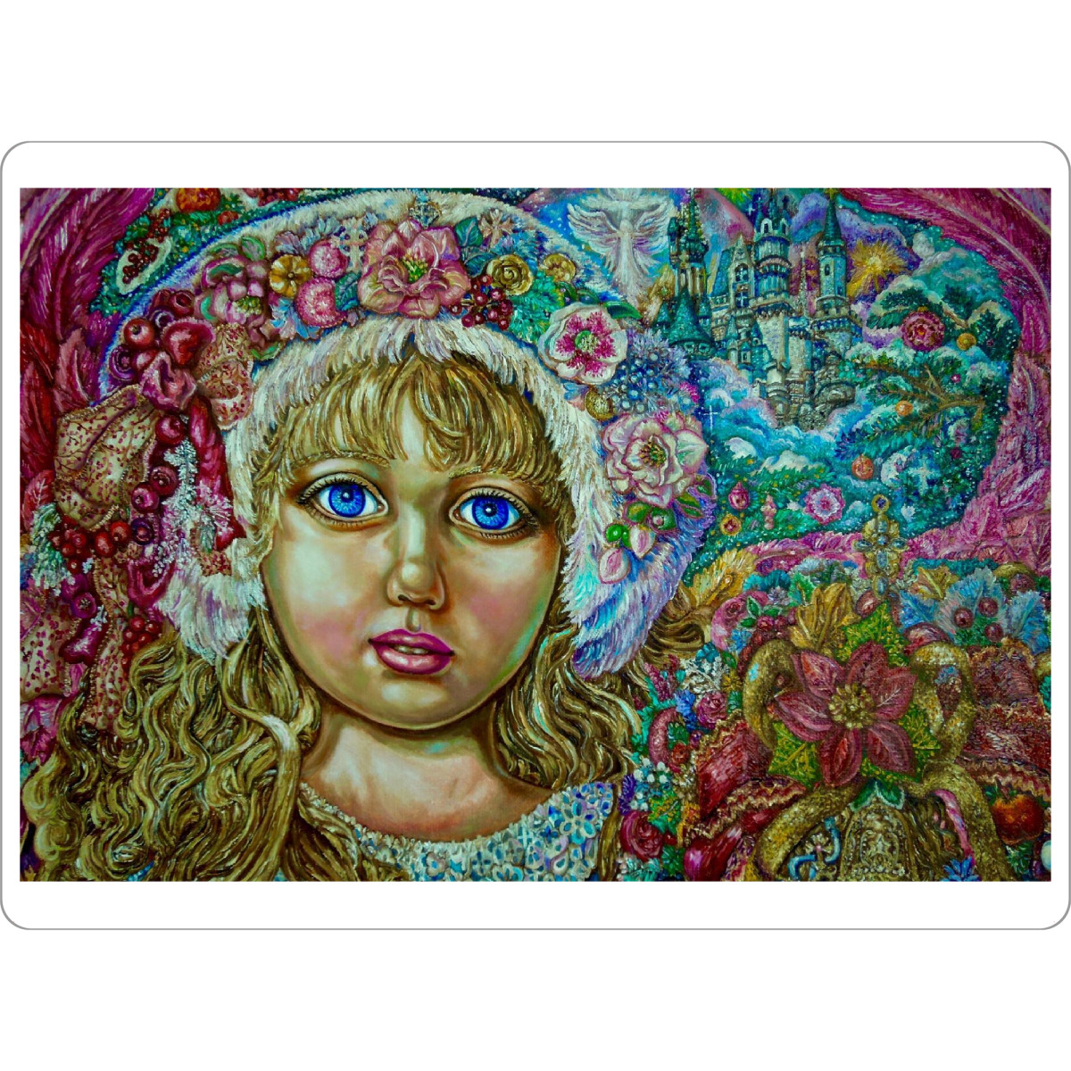 Tischset "Ein Engel des Weihnachtskranzes" artboxONE - Menschen,Weihnachten - Engel,Weihnachten,Kunst,Fantasie,Religion - Bild engel