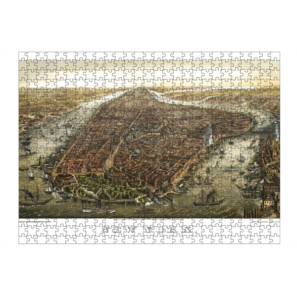 artboxONE Puzzle "Karte von New York City-l" artboxONE - Architektur,Kartografie