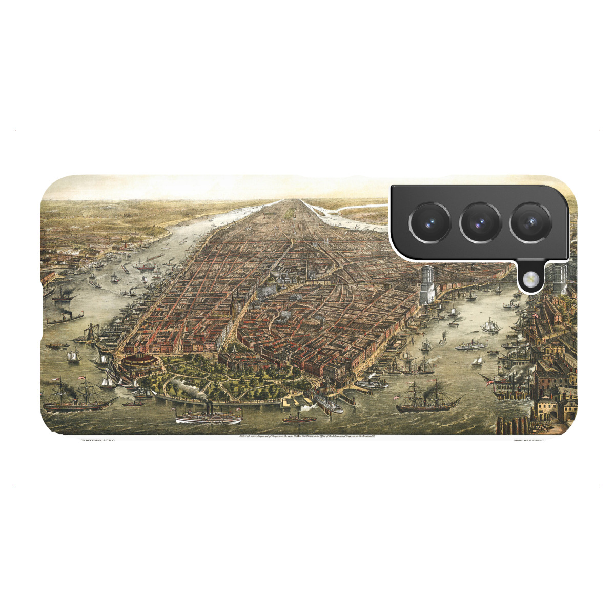 Samsung Galaxy "Karte von New York City-l" Premium-Case Handyhülle artboxONE